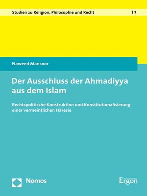 cover image of Der Ausschluss der Ahmadiyya aus dem Islam